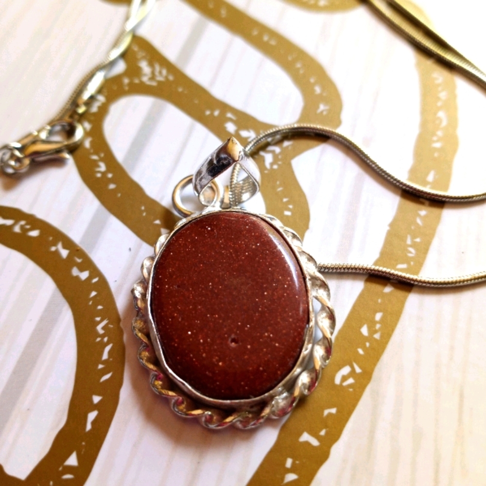 Beautiful Natural Sunstone Pendant